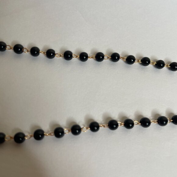 New Black Beaded & Gold Chain Eyeglass / Mask Holder - Picture 10 of 12